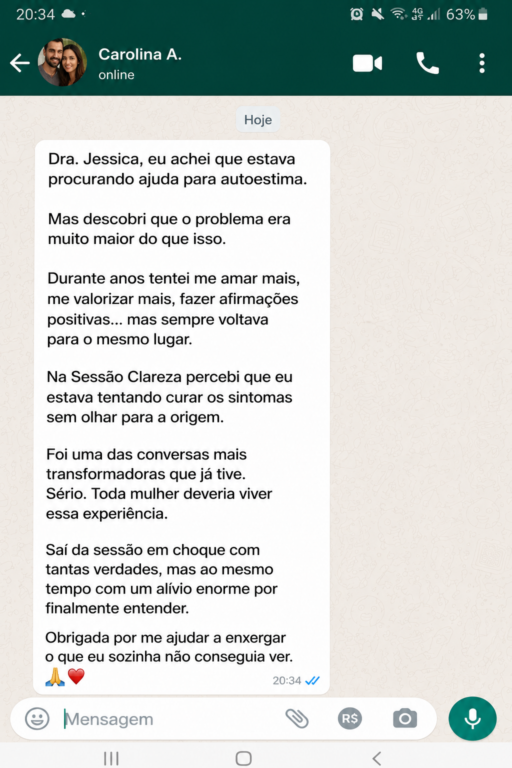 Depoimento de Carolina A.